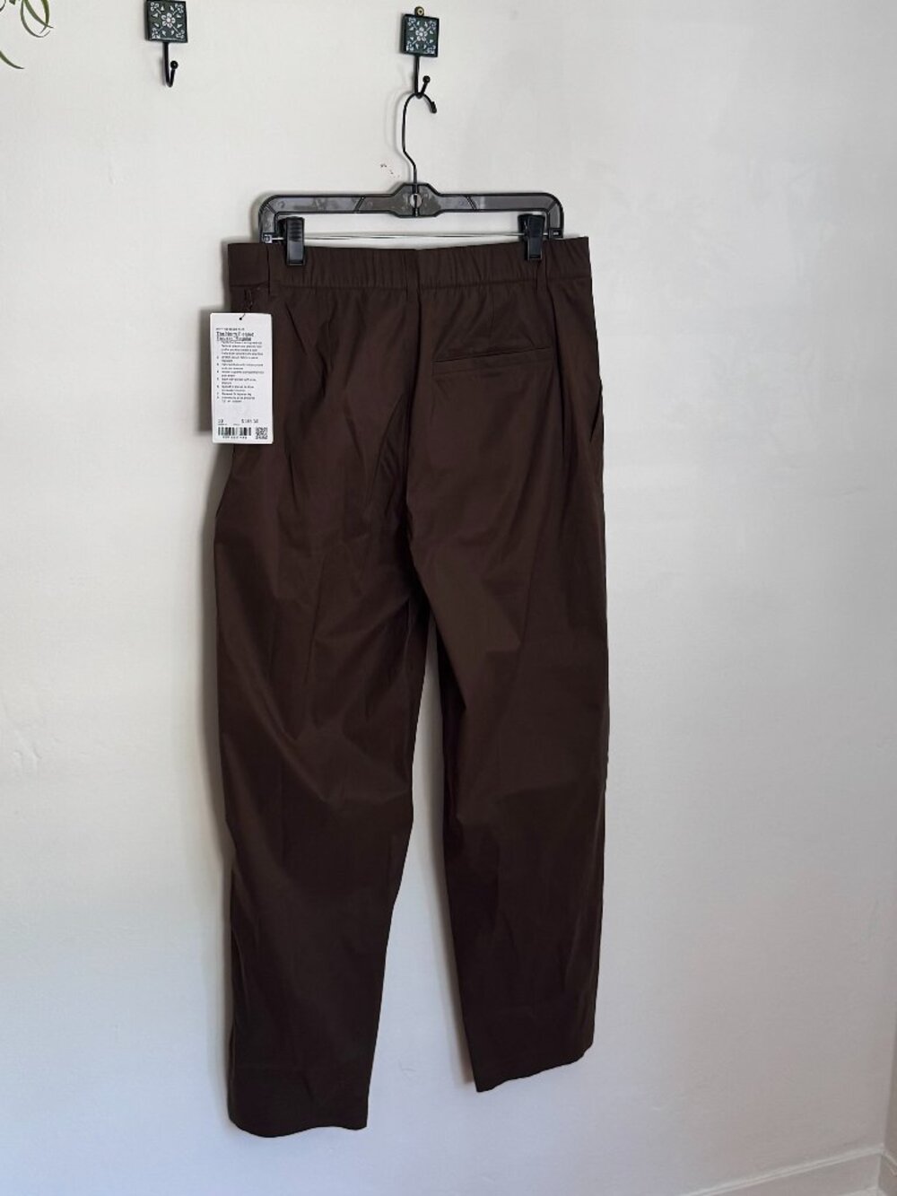 Lululemon The Norm Pleated Trouser Regular Brown Size 33 NWT